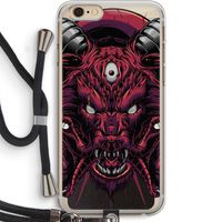 Hell Hound and Serpents: iPhone 6 PLUS / 6S PLUS Transparant Hoesje met koord