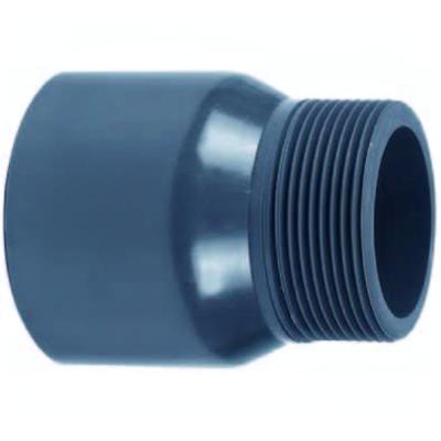 Effast Puntstuk 32x1" Lijm-Buitendraad - Universeel voor PVC Vijver/Irrigatiesystemen