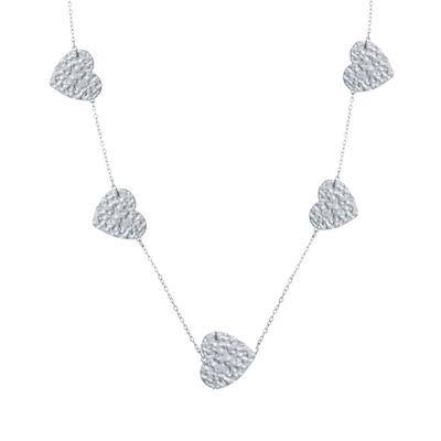 Day&Eve Ketting Long Heart | Zilver