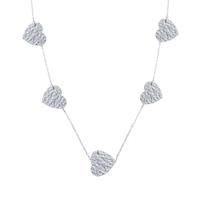 Day&Eve Ketting Long Heart | Zilver