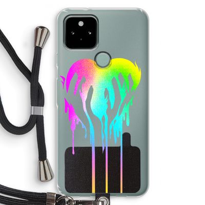 Hold My Heart: Pixel 5 Transparant Hoesje met koord