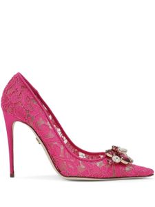 Dolce & Gabbana escarpins Belucci 90 mm en dentelle - Rose