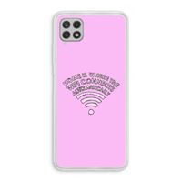 Home Is Where The Wifi Is: Samsung Galaxy A22 4G Transparant Hoesje