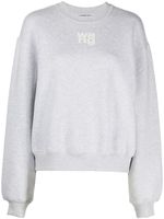 Alexander Wang sweat à logo imprimé - Gris