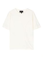 Emporio Armani Kids t-shirt à détails de coutures - Tons neutres