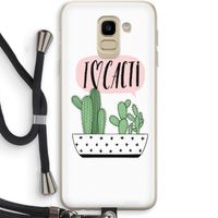 I love cacti: Samsung Galaxy J6 (2018) Transparant Hoesje met koord