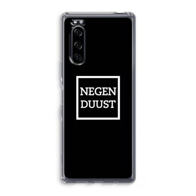 Negenduust black: Sony Xperia 5 Transparant Hoesje