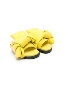 Nº21 Kids sandales matelassées en cuir - Jaune