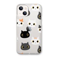 Katten: iPhone 13 mini Transparant Hoesje