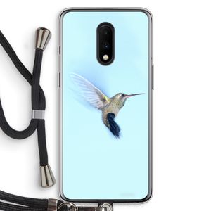 Kolibri: OnePlus 7 Transparant Hoesje met koord