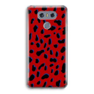 Red Leopard: LG G6 Transparant Hoesje