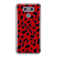 Red Leopard: LG G6 Transparant Hoesje