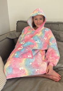 Snuggie kind unicorn - glow in the dark