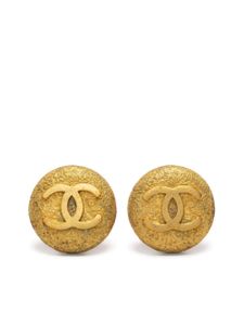 CHANEL Pre-Owned boucles d'oreilles à boutons CC