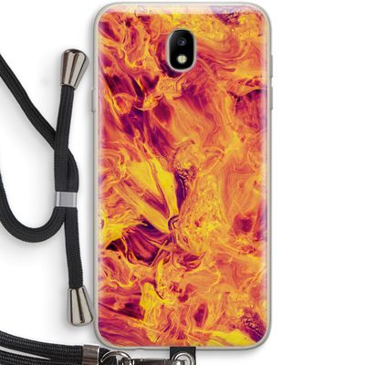 Eternal Fire: Samsung Galaxy J7 (2017) Transparant Hoesje met koord