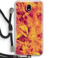 Eternal Fire: Samsung Galaxy J7 (2017) Transparant Hoesje met koord