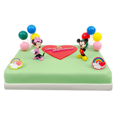 Mickey & Minnie Marsepeintaart