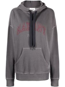 MARANT ÉTOILE hoodie Mansel à logo imprimé - Gris