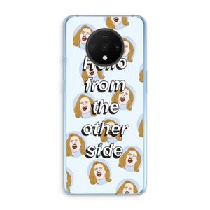 Hello: OnePlus 7T Transparant Hoesje