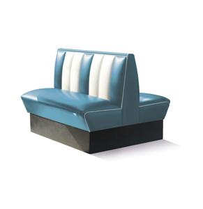 Classic Retro Diner Bank Bel Air HW120 DB Blauw