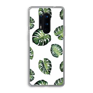 Tropische bladeren: OnePlus 8 Pro Transparant Hoesje