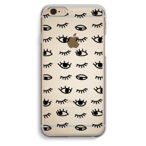 Eye pattern #2: iPhone 6 / 6S Transparant Hoesje