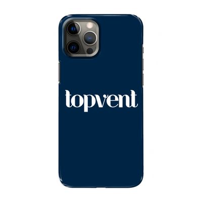 Topvent Navy: Volledig geprint iPhone 12 Pro Max Hoesje