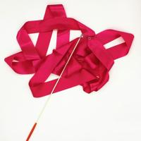 5 pc's 4 m artistieke kleur gymnastiek lint dans Props kinderen speelgoed (Rose-rood)