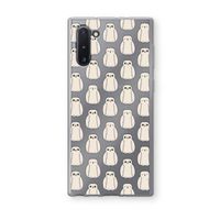 Uilen: Samsung Galaxy Note 10 Transparant Hoesje