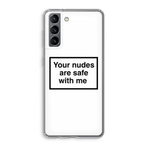 Safe with me: Samsung Galaxy S21 Transparant Hoesje