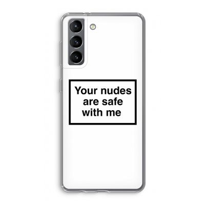 Safe with me: Samsung Galaxy S21 Transparant Hoesje