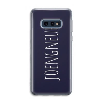 Joengneuh!: Samsung Galaxy S10e Transparant Hoesje