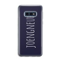 Joengneuh!: Samsung Galaxy S10e Transparant Hoesje