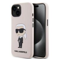 iPhone 15 Karl Lagerfeld Ikonik siliconen hoesje - Roze - thumbnail