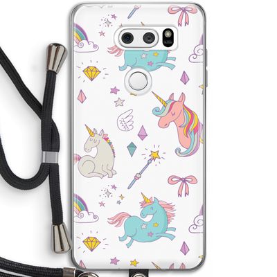 Fantasiewereld: LG V30 Transparant Hoesje met koord