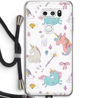 Fantasiewereld: LG V30 Transparant Hoesje met koord