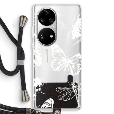 Tiny Bugs: Huawei P50 Pro Transparant Hoesje met koord