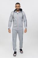 Zayne Milano - Heren Joggingspak - Grijs met bies - Style-Italie