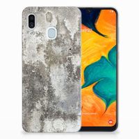 Samsung Galaxy A30 TPU Siliconen Hoesje Beton Print - thumbnail