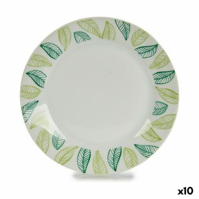 Dessertbord Wit Groen Porselein Lakens (10 Stuks)