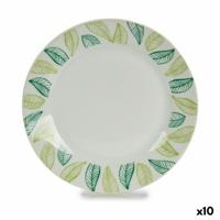 Dessertbord Wit Groen Porselein Lakens (10 Stuks)