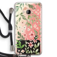Botanical sweet flower heaven: HTC U Play Transparant Hoesje met koord