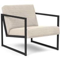 Innovation Vikko Ivory Corduroy Loungestoel met Armleuning