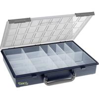 raaco Assorter 55 4x8-17 Assortimentsdoos (l x b x h) 261 x 338 x 57 mm Aantal vakken: 17 Vaste onderverdeling Inhoud 1 stuk(s)