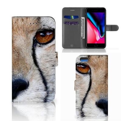 Apple iPhone 7 Plus | 8 Plus | Telefoonhoesje | Met pasjeshouder | Cheetah