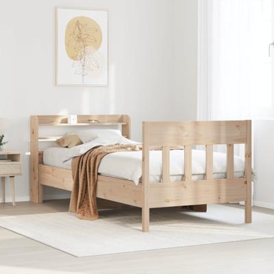 Bedframe zonder matras massief grenenhout 90x200 cm