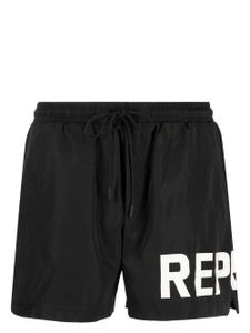 Represent short de bain à logo imprimé - Noir