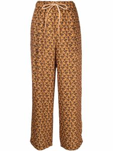 Neul pantalon à lien de resserrage - Orange