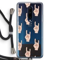 Rock: OnePlus 7 Pro Transparant Hoesje met koord