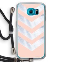 Marmeren pijlen: Samsung Galaxy S6 Transparant Hoesje met koord
